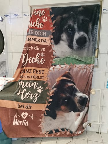 Customer photo review of Seelenwärmer - Individuelle Plüschdecke