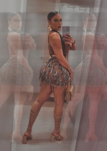 Customer photo review of Tassle Me Skirt Only