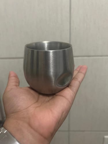 Customer photo review of Tasse Espresso en Acier Inoxydable