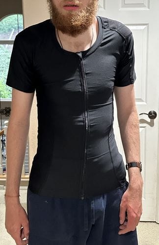 Customer photo review of Men's Posture Shirt™ Zipper - Schwarz B-STOCK
