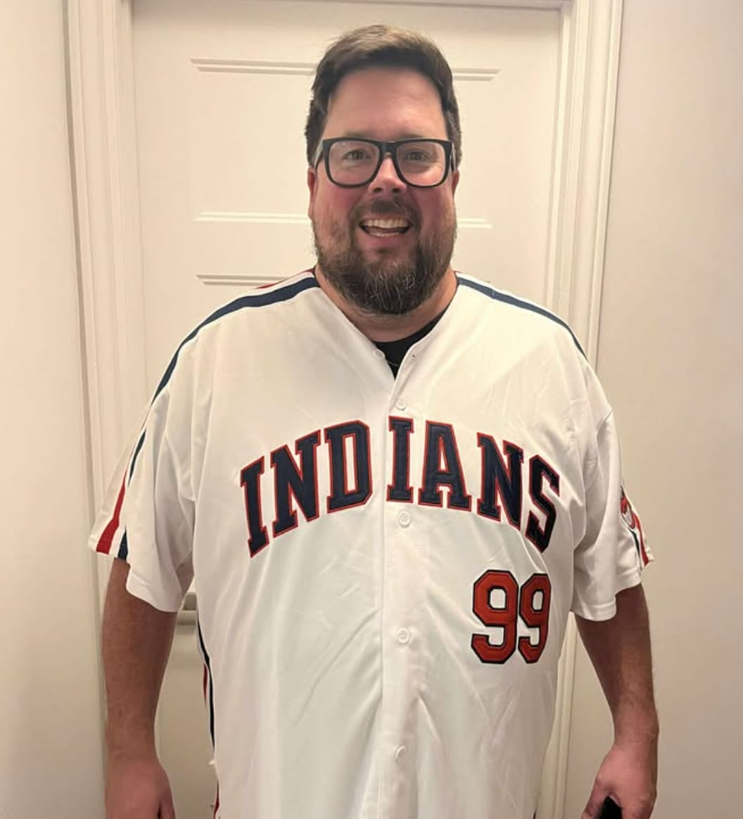 Customer photo review of Ricky Vaughn Wild Thing Indians Baseball Jersey