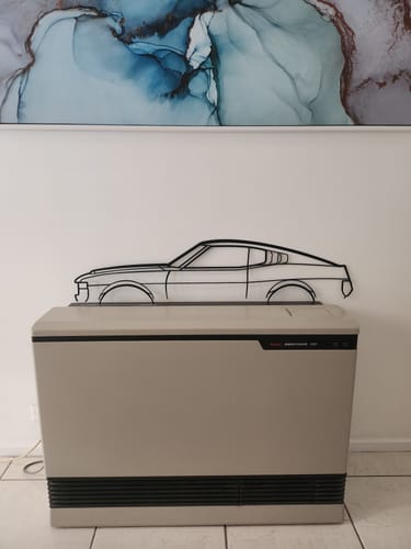 Customer photo review of Toyota Celica RA28 Shaved Metal Wall Art Silhouette