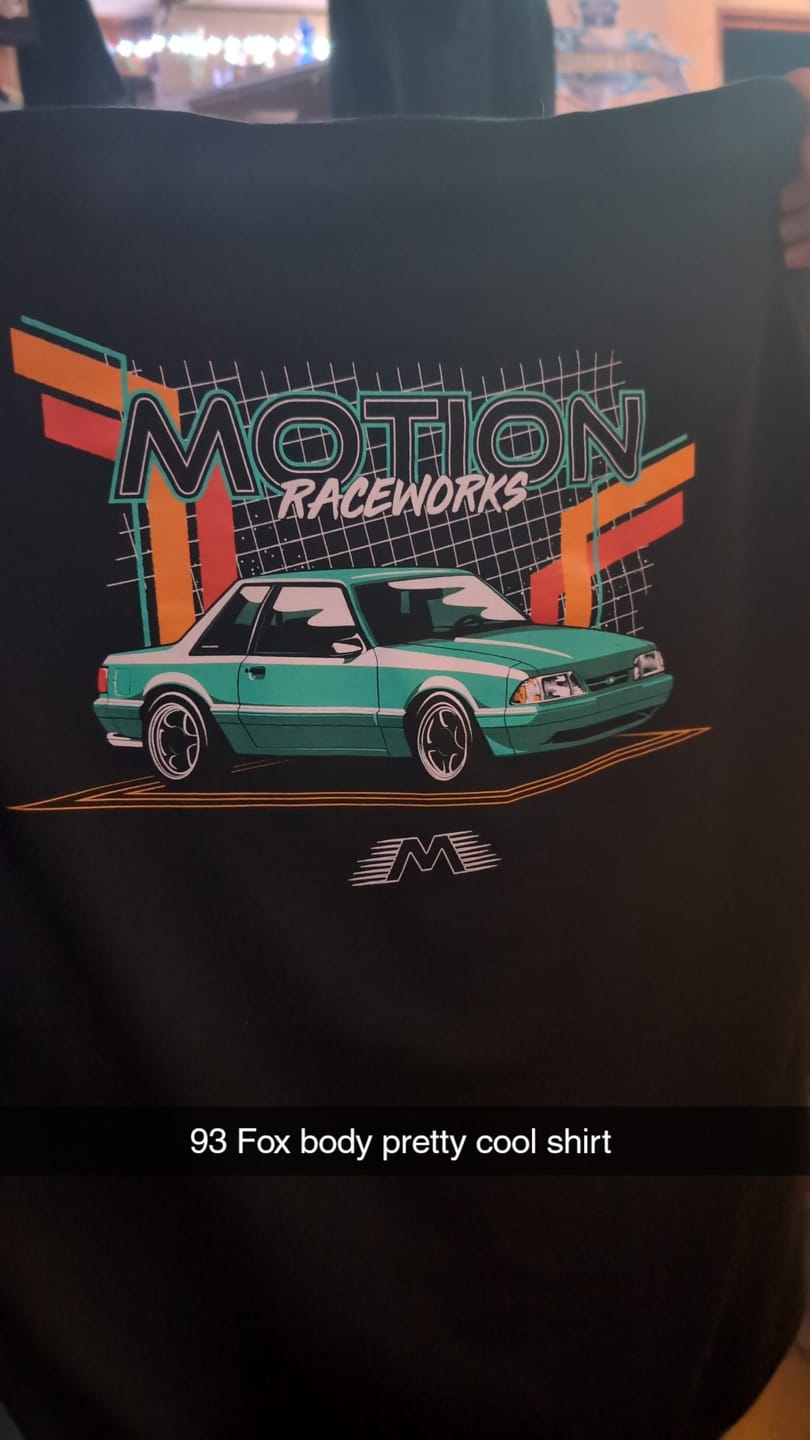 Customer photo review of 80s Retro Fox Body Shirt (Gildan Dry Blend)