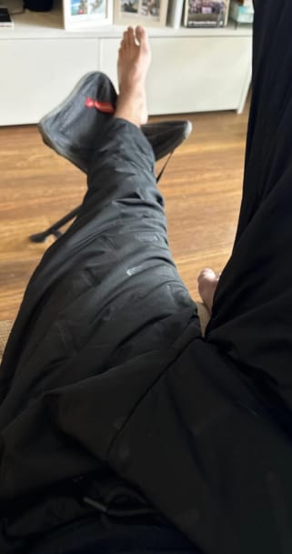 Customer photo review of Wasserdichte & winddichte Thermohose für Männer und Frauen