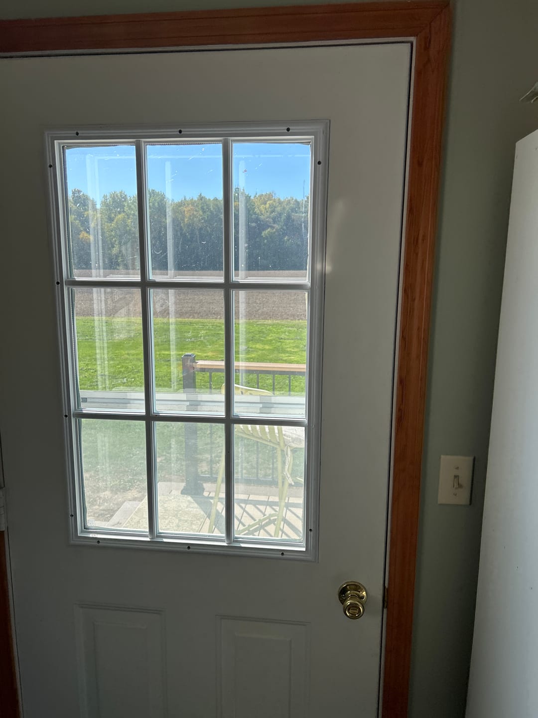 Customer photo review of Clear 9 Lite Glass and Frame Kit (Half Lite)