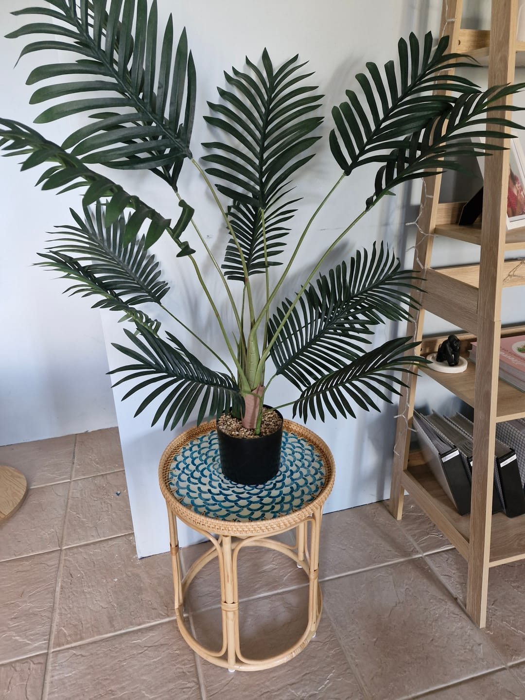Customer photo review of Bloom Rattan Table