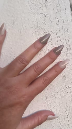 Customer photo review of Autumn Tea Gold Dipping Powder