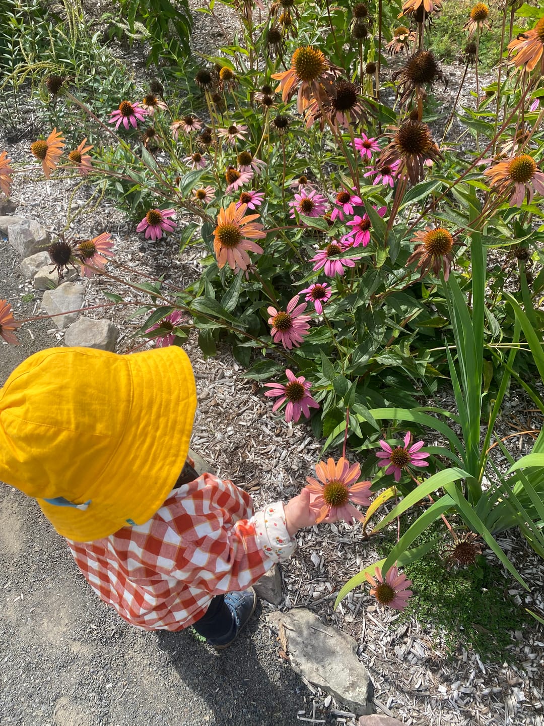 Customer photo review of Blue Clouds Reversible Sunhat