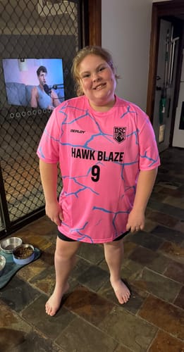 Customer photo review of Flight Jersey Cracks - Pink