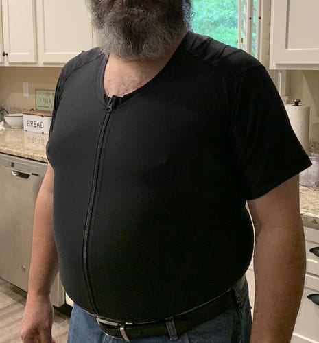 Customer photo review of Men's Posture Shirt™ Zipper - Schwarz