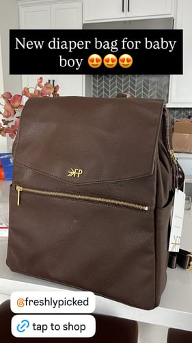Customer photo review of Espresso Classic Diaper Bag II