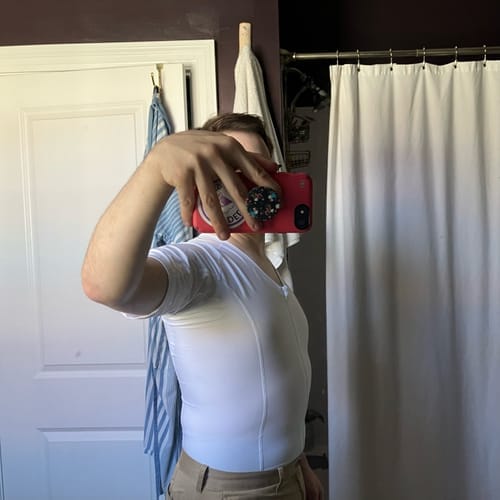 Customer photo review of Men's Posture Shirt™ Zipper - Schwarz