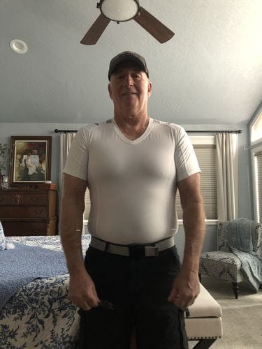 Customer photo review of Men's Posture Shirt™ - Sort