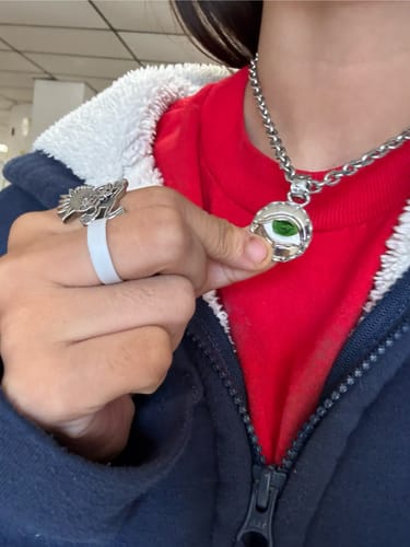 Customer photo review of EVIL EYE PENDANT