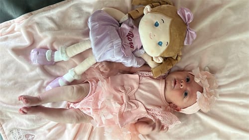 Customer photo review of Leyadoll Soft Plush Personalized Leya Doll, My First Baby Doll