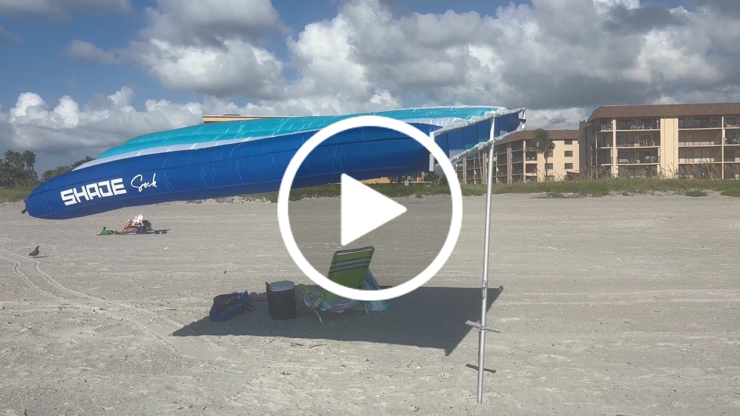 Customer video review of ShadeSock - Wind-Inflating, Silent Beach Shade