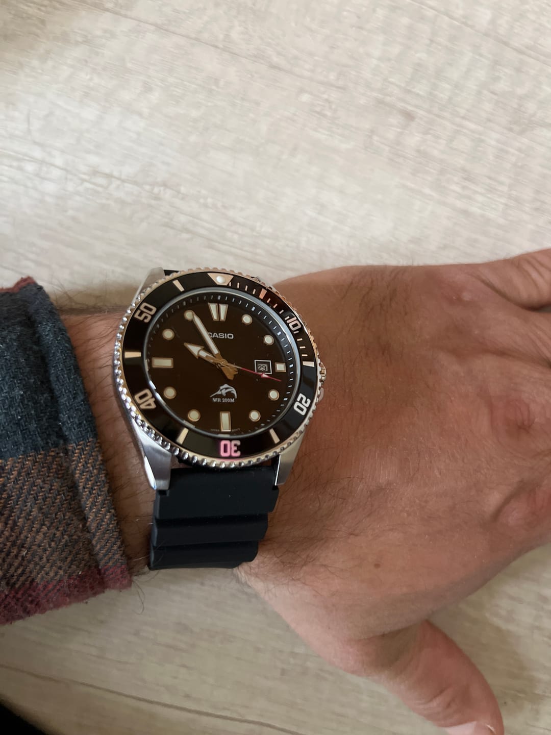 Customer photo review of Reloj Casio Submariner Marlin Duro MDV106-1AV Negro Buceo