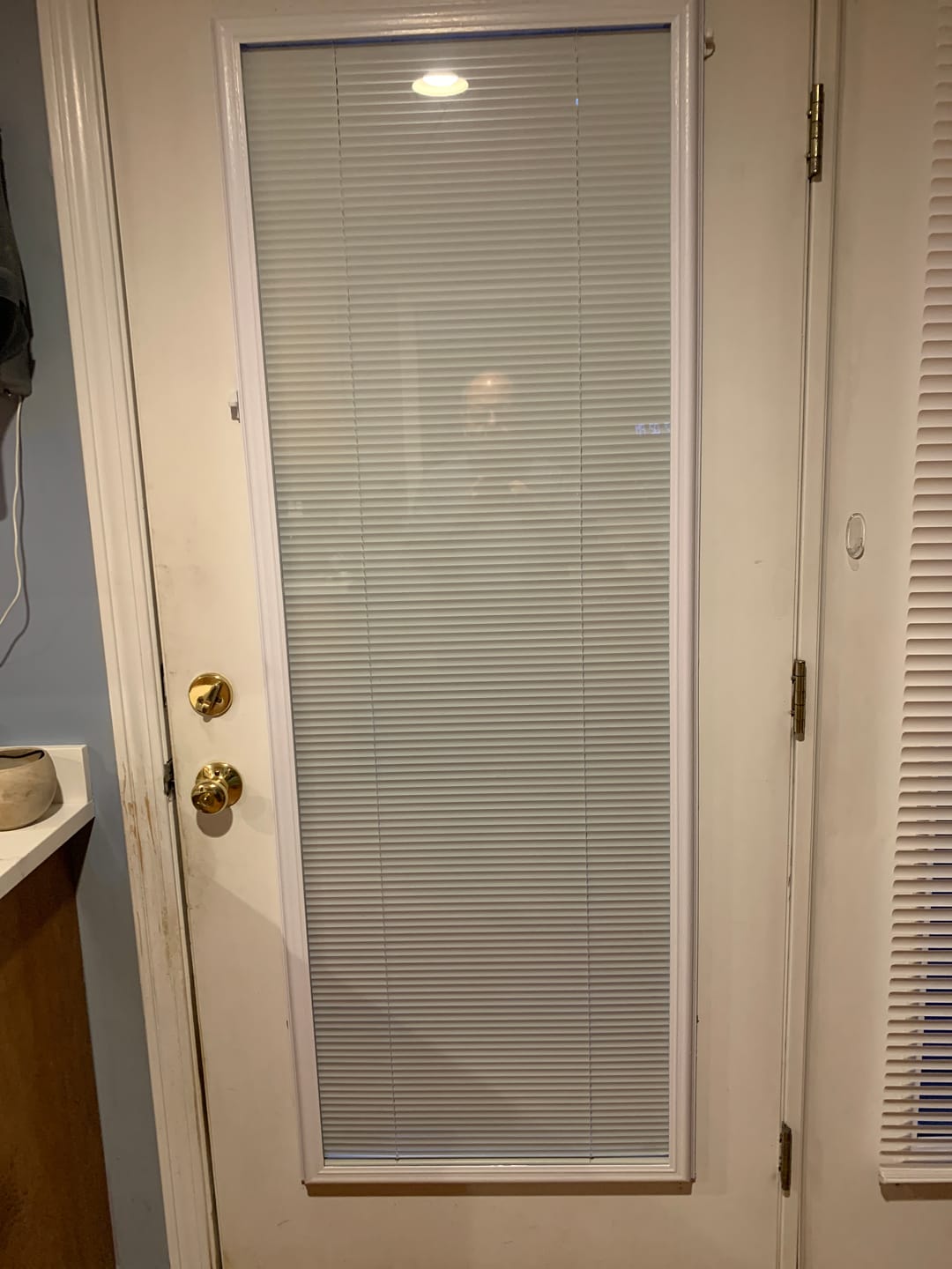 Customer photo review of ODL Add On Blinds for Raised Frame Doors - 24" x 66"