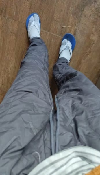 Customer photo review of Wasserdichte & winddichte Thermohose für Männer und Frauen