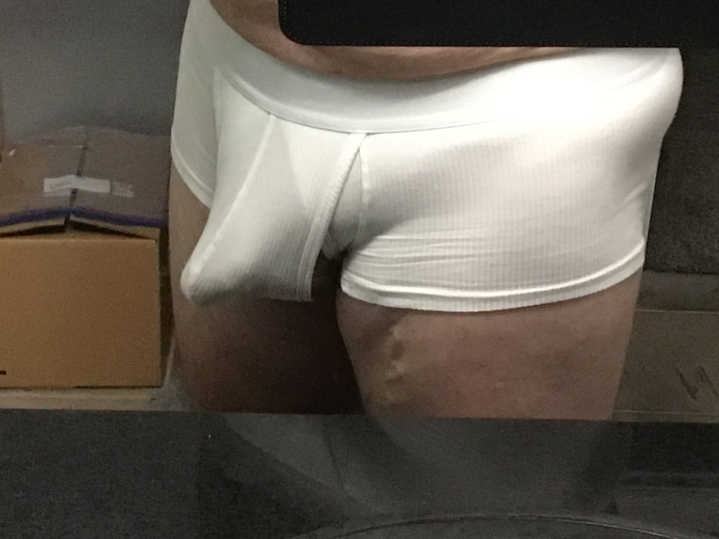 Customer photo review of 3 Pack Separate Ball Support Pouch Trunks