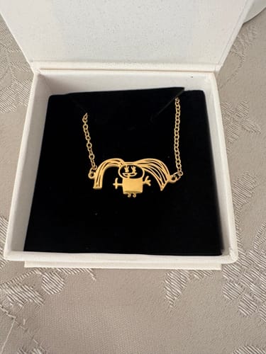 Customer photo review of Persönliche Kinderzeichnung als Halskette oder Anhänger