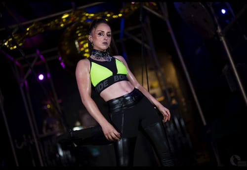 Customer photo review of Shorts Bona Cycling Extra Sex Acid Pink