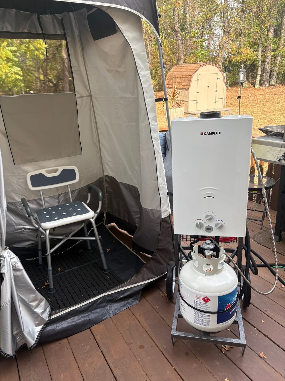 Customer photo review of Camplux BW422 Camping Water Heater Propane