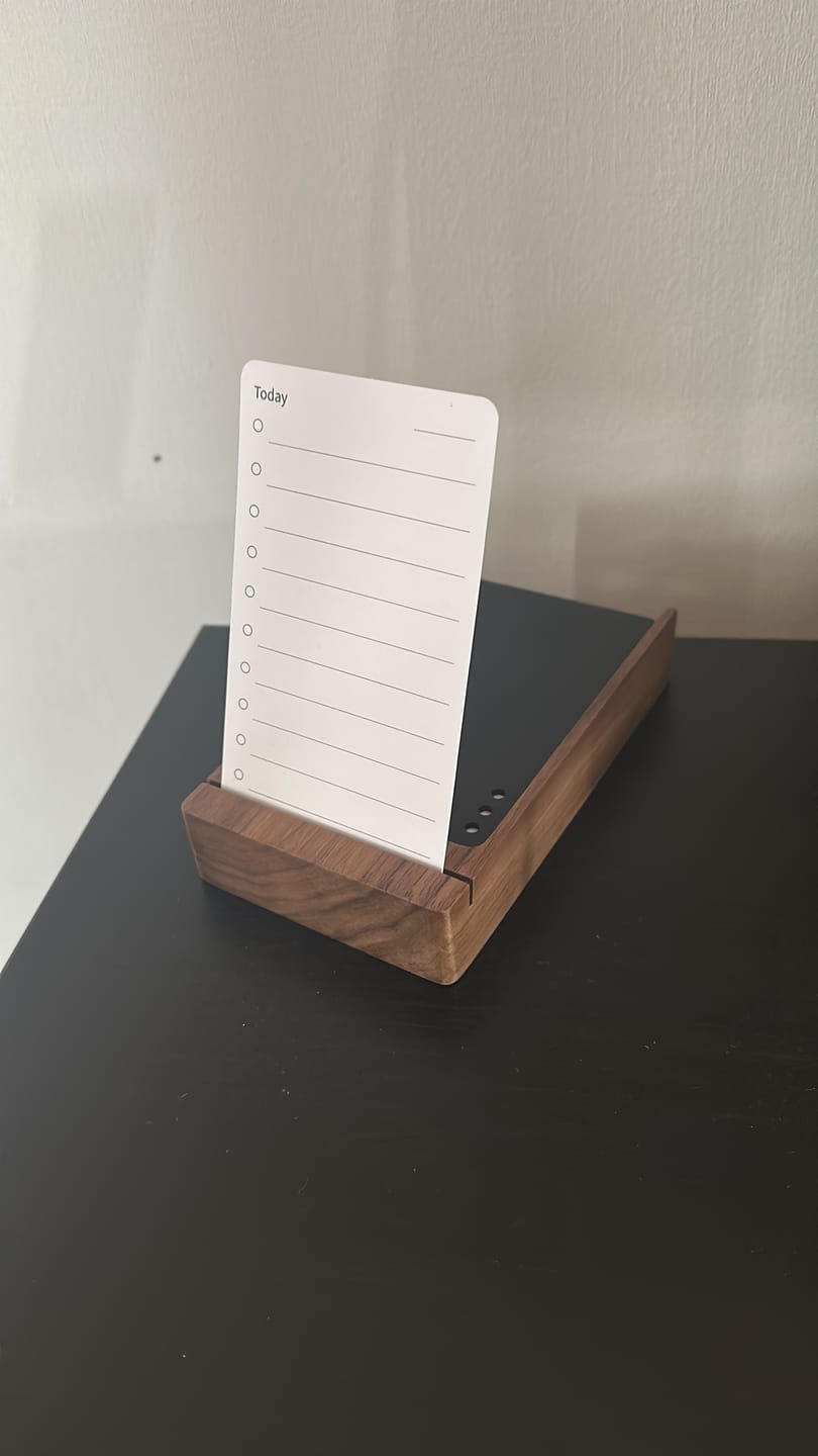 Customer photo review of Stand tarjeta