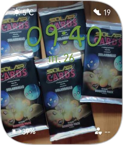 Customer photo review of SolarCards Booster Pack 🚀