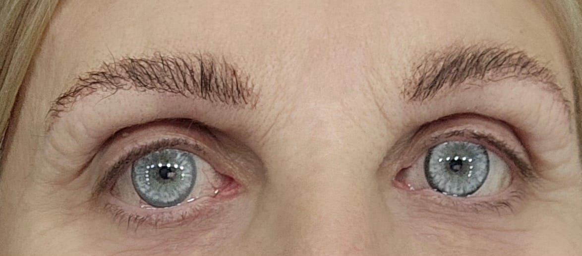 Customer photo review of Pro Crystal Gray Prescription Coloured Contact Lenses