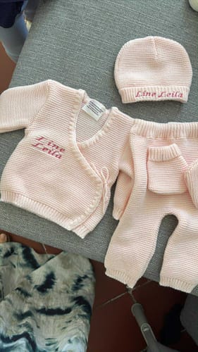 Customer photo review of Ensemble en maille Personnalisé