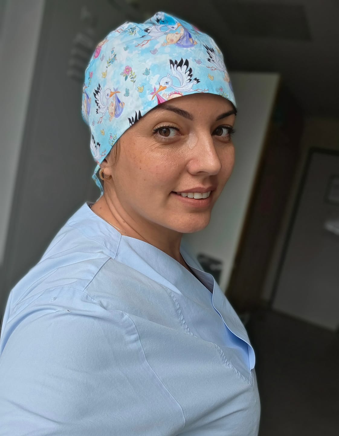 Customer photo review of OP Haube Klapperstorch - Bandana