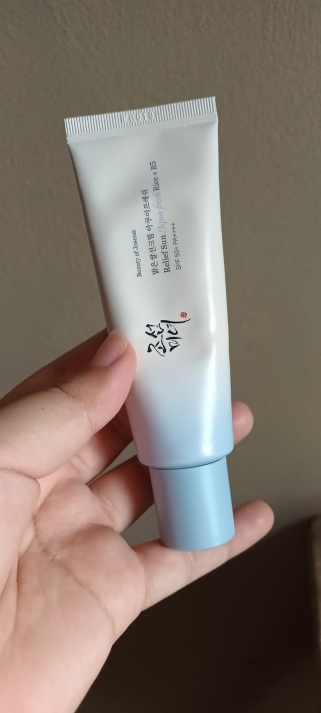 Customer photo review of Relief Sun Aqua - Fresh Rice + B5 SPF50+ PA++++