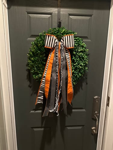 Customer photo review of Bewitched Wreath Ribbon