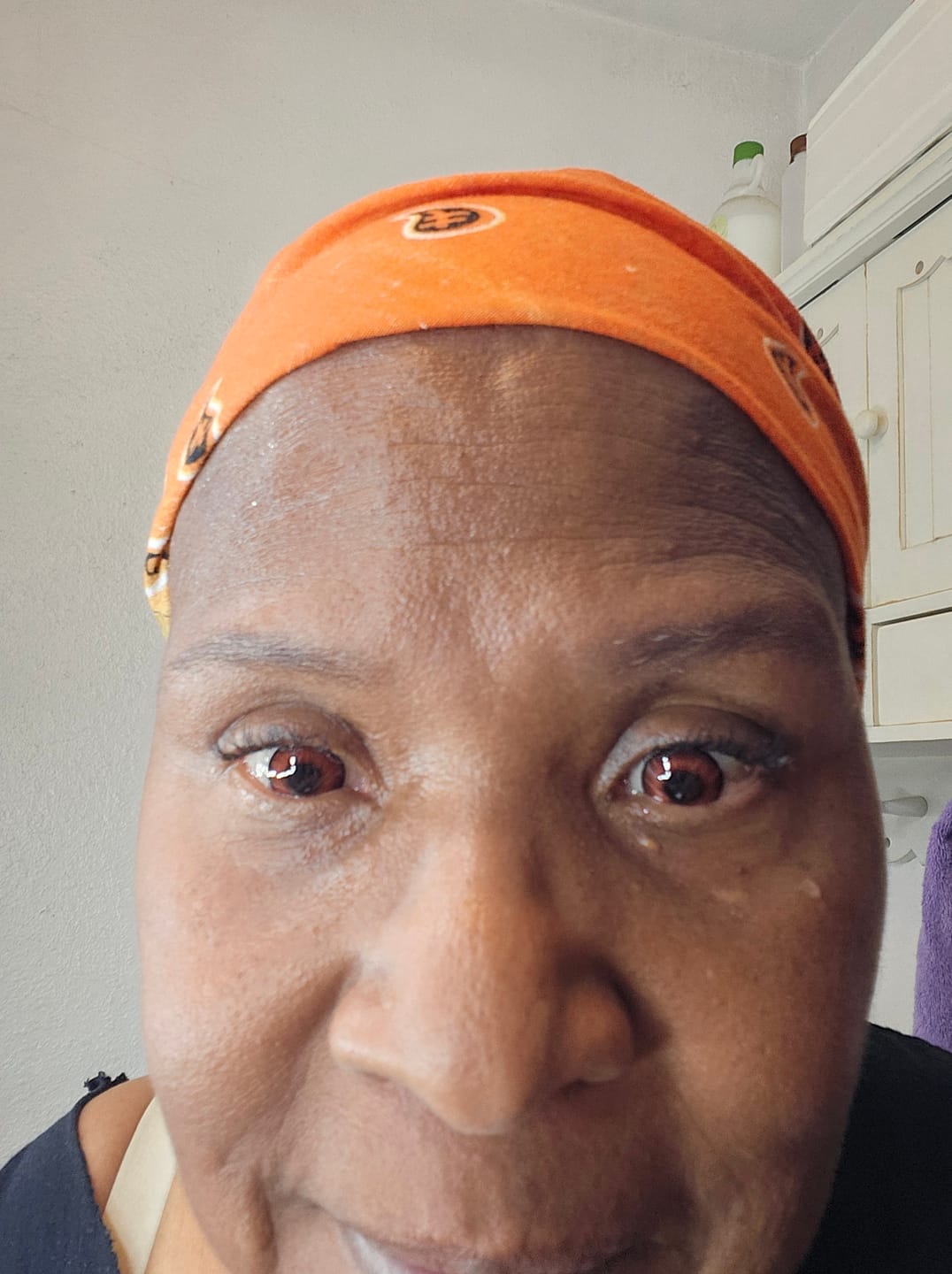 Customer photo review of PRIMAL ® Dracula I - Red Colored Contact lenses