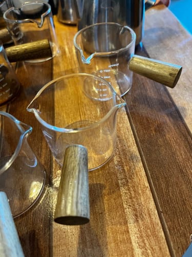 Customer photo review of Tasse à Expresso en Verre Borosilicate