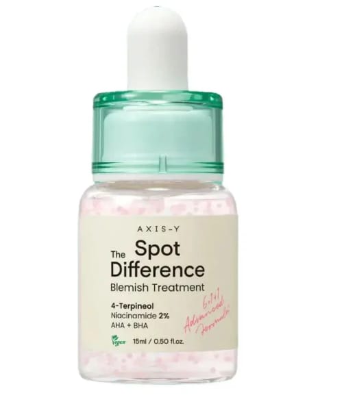 Customer photo review of Lokālais serums aknes novēršanai AXIS-Y Spot The Difference Blemish Treatment