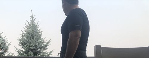 Customer photo review of Men's Posture Shirt™ Zipper - Schwarz B-STOCK