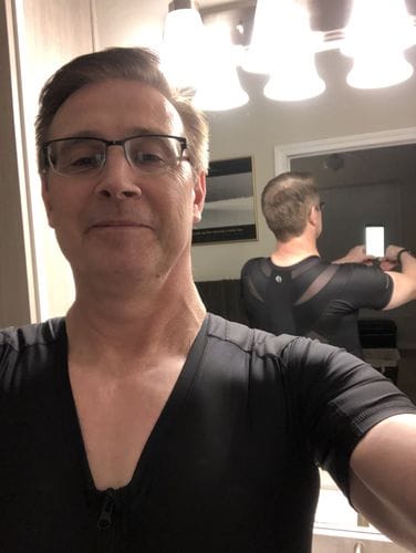 Customer photo review of Men's Posture Shirt™ Zipper - Schwarz B-STOCK