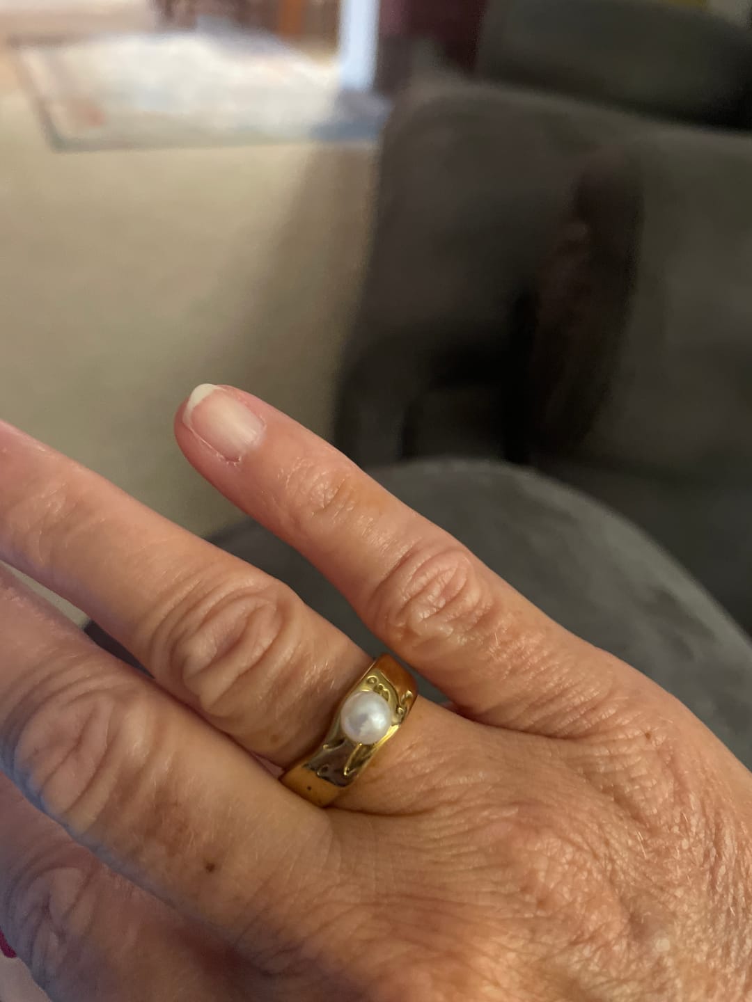 Customer photo review of Lava de Oro Pearl Ring (Bundle)