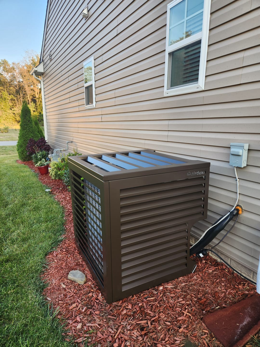 Customer photo review of Central AC Cover - Bronze