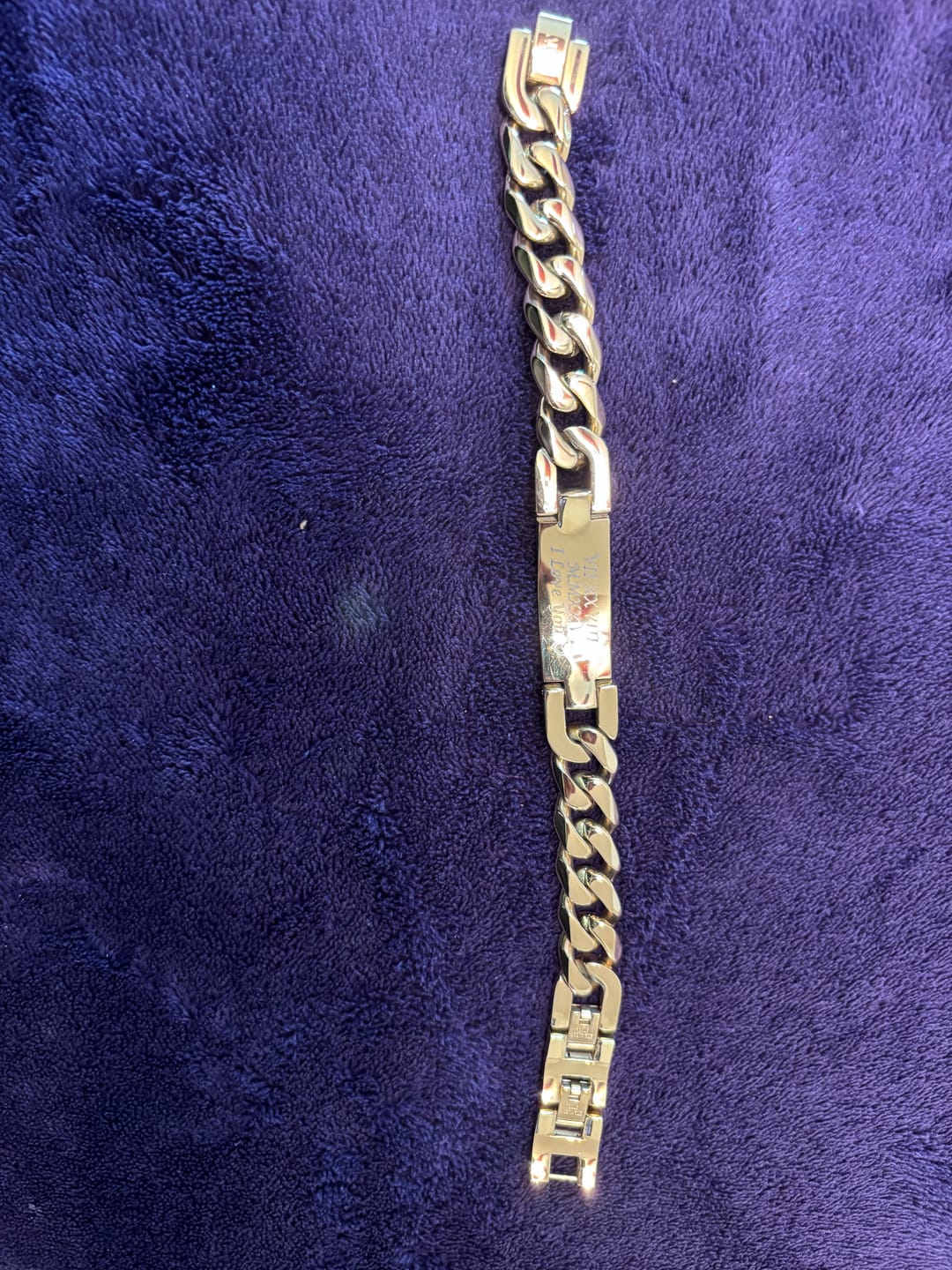 Customer photo review of 14mm Cuban Link ID Bracelet