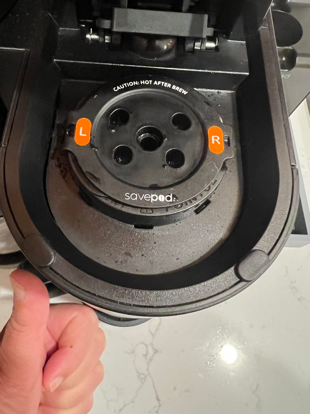 Customer photo review of Savepod® Disposable Coffee Filters - 100% Compostable