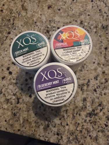 Customer photo review of Blueberry Mint Nicotine Pouches