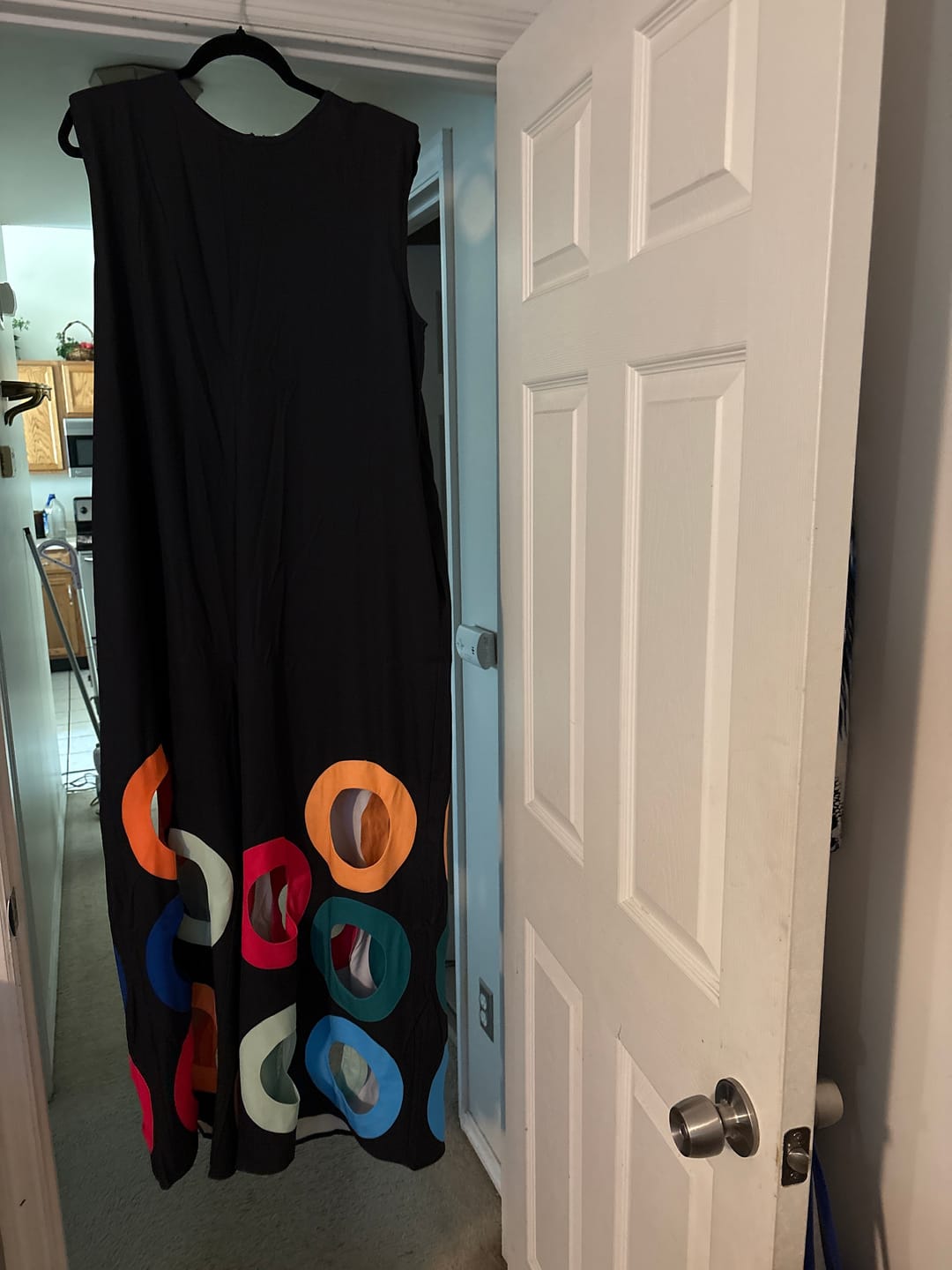 Customer photo review of Loose Sleeveless Contrast Color Hollow Jumpsuits