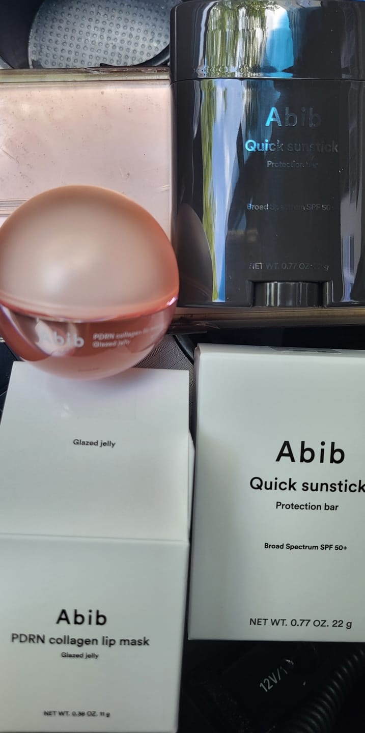 Customer photo review of PDRN collagen lip mask Glazed jelly