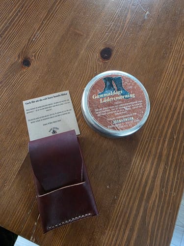 Customer photo review of Slimmad plånbok i äkta läder