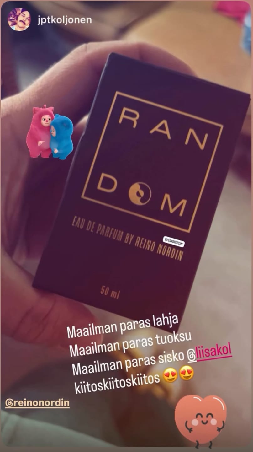 Customer photo review of RANDOM EAU DE PARFUM