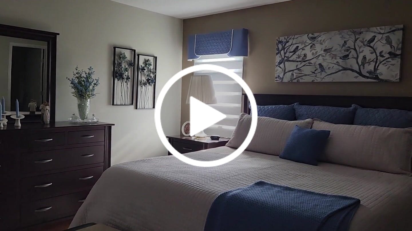 Customer video review of Bringnox Motorized Zebra Roller Blinds 100% Blackout