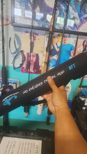 Customer photo review of 8Ft No Excuses Travel Rod with Tube Medium-Heavy Action 1/2oz to 2oz